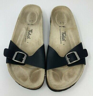 Birkenstock Tula Madrid Black Slide Womens Sandals SZ 37 1/2 EU US 7.5 |  eBay