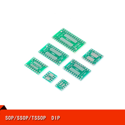 50x SMD SOP auf DIP 2,54 mm Adapter Leiterplatte Platine Konverter 50 STCK.