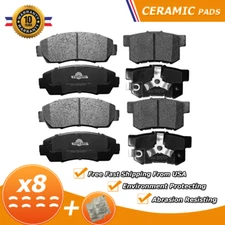 Front & Rear Ceramic Disc Brake Pads For 2007 - 2016 Honda CR-V