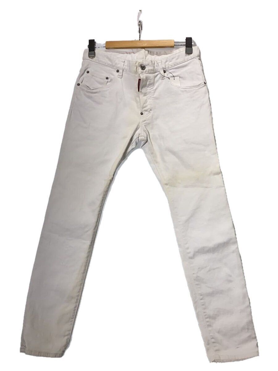 DSQUARED2 Other White Bull Skater Denim Jeans 48 Cotton WHT 