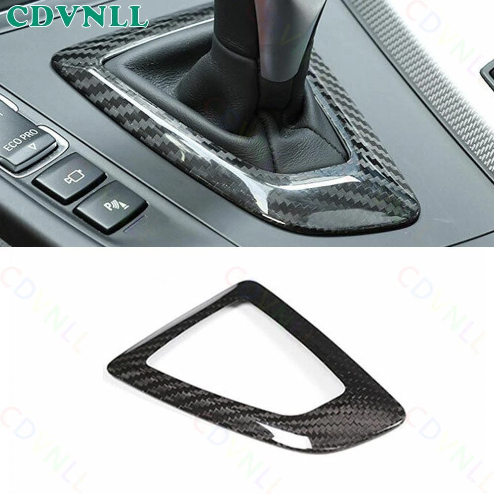 For BMW 3 4 Series GT 2013-2019 Dry Carbon Fiber Console Gear Shift Cover Frame