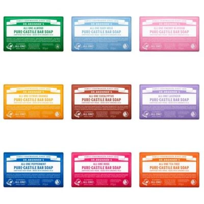 DR BRONNER Dr. Bronner's Organic Pure Castile Bar Soap - 140g