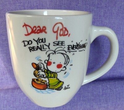 ''Dear God, Do You Really See Everything '' 18 oz Mug, Royal Norfolk Very Nice 