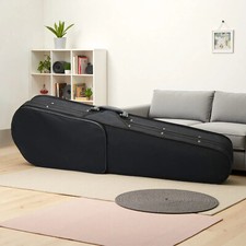 4/4  3/4 Violin Hardshell Case - Padded, Black Exterior  Black Interior