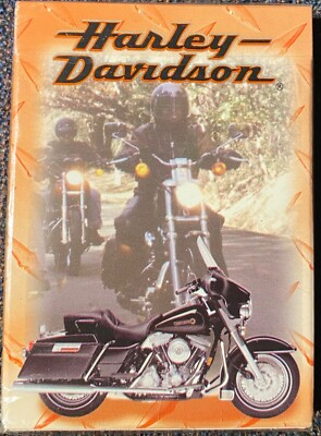 HARLEY DAVIDSON Poker Playing Cards Kartenspiel U.S. Playing Card Company c1999
