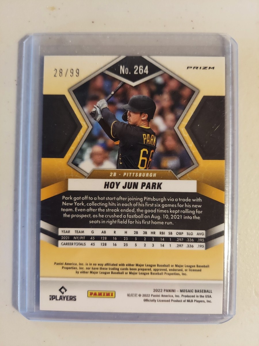 2022 Panini Mosaic HOY JUN PARK FOTL Blue Prizm /99 Rookie