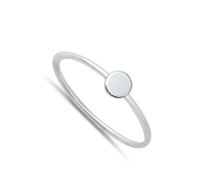 Simple Repeating Circle Ring – High Polish .925 Sterling Silver Band, Sizes 4-10 - View #13
