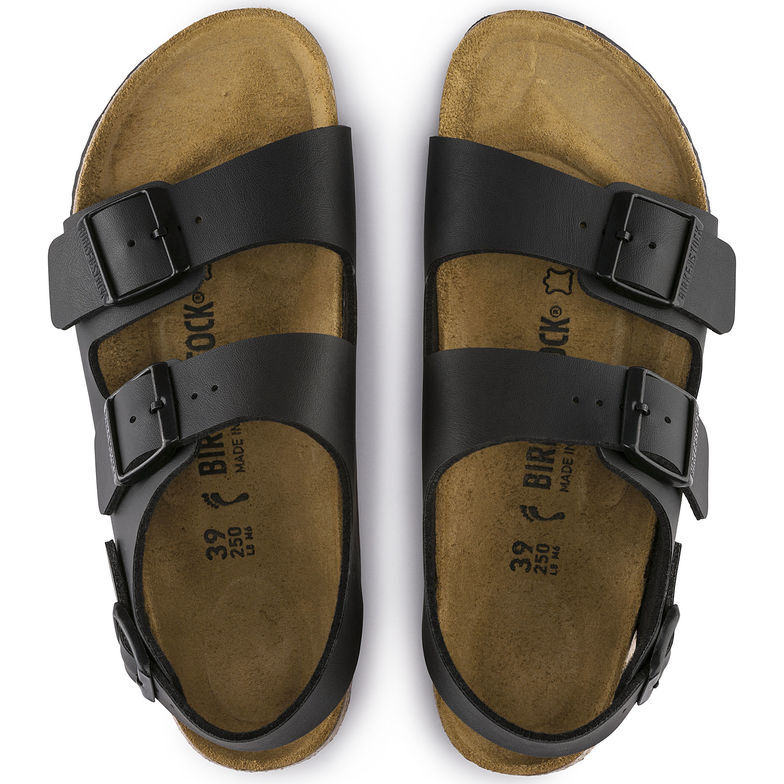 BIRKENSTOCK MILANO BLACK MEDIUM/NARROW WIDTH MEN WOMEN UNISEX