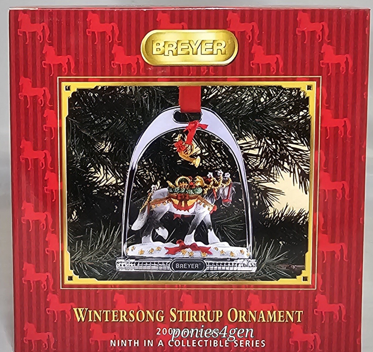 Breyer Horses 700307 Wintersong Stirrup Christmas 2007 Reissue Ornament