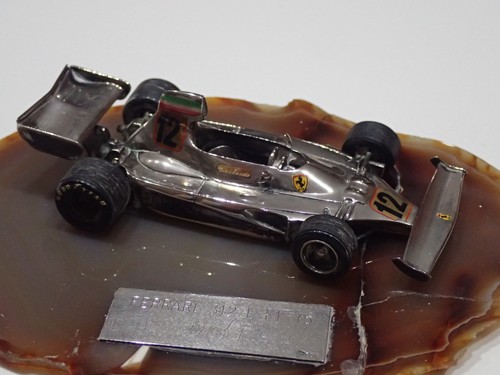 FERRARI 312 T F.1 1975 MICHELE CONTI IN ARGENTO EDIZIONE LIMITATA SCALA 1:43 (S) - Foto 2 di 8