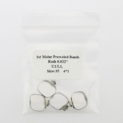 Fasce Dentali Tubo Orale Ortodontico 1 ° Molare Saldato Roth.022" 28 - Foto 5