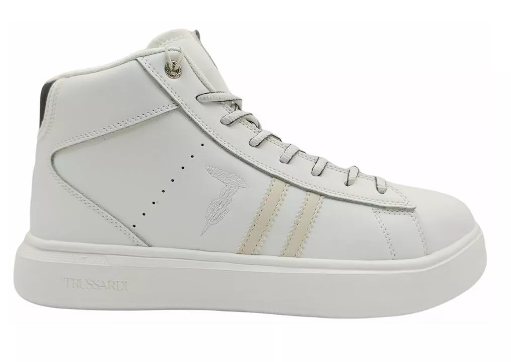 Scarpe da uomo Trussardi 77A00374 sneakers alte sportive casual in