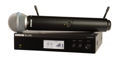 Shure BLX24R/B58-H10 Wireless Rackmount Microphone System with Beta 58A Handheld