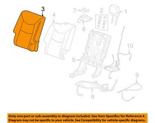 GM OEM 18-23 Traverse Seats Tracks Rear Seat Components-Seat Back Cover 84285787