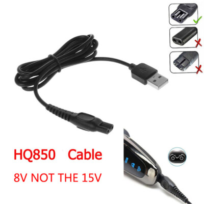 8V USB Battery Charger Cord Cable Cord Plug For PHILIPS Shaver PT720/44 PT720/49