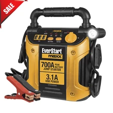 Car Battery Jump Starter With USB Charger Power Bank Emergency Supply 700Amp New