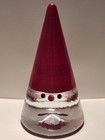 Kosta Boda Glass Santa  Noel  Designed by Anna Ehrner  Cone Shape  Red Hat — photo 1