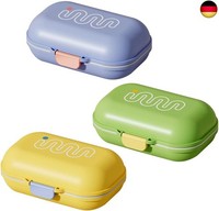 Seifendose Reise, 1/3 Stuck Auslaufsicher Seifenbox Mit Abtropfgitter,