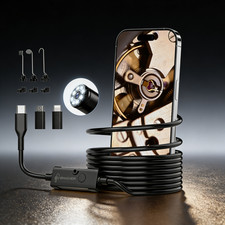 1920P HD Endoscope Camera 5M with Light, Borescope Camera for iOS and Android