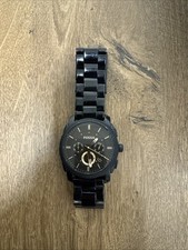 Herren Uhr von Fossil – schwarz – Chronograph-Design – Metallarmband