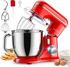 Stand Mixer, 10+P Speed 4.8 Qt. Household Stand Mixers, Tilt-Head Cake Mixer ...