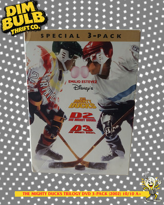 The Mighty Ducks Special 3-Pack Movie Trilogy Box Set (DVD, 2002 Emilio Estevez)