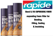 3 x 500ML EXPANDING FOAM FILLER FOR BONDING, FILLING,  SEALING & INSULATING