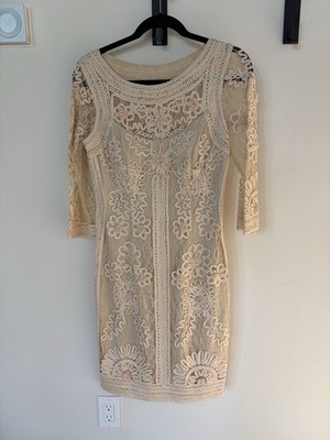 Sue Wong Ladies Lace & Embroidered Dress, Stunning Detail! SIze 8.
