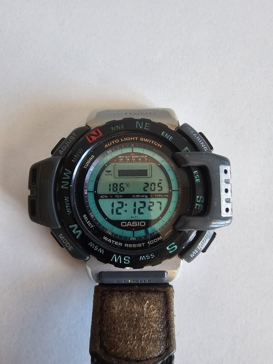 Rare Vintage Casio Pro Trek PRT-40 Triple Sensor Men's Digital
