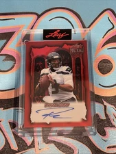 Russell Wilson 5/13 Auto 2025 Leaf Metal Halloween BA-RW4 (CH)