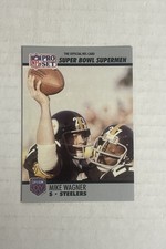 Mike Wagner, 1990-91 Pro Set Super Bowl XXV Silver, #114, Pittsburgh Steelers,