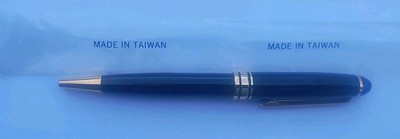 Montblanc Style Ballpoint Pen Black- Made In Taiwan NOS Needs Ink