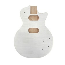 Mahogany Electric Guitar Body Flame Maple Veneer HH Pickups for Building Guitars