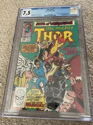 THOR #412 (1989) CGC GRADED 7.5