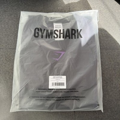   Gymshark Onyx 5.0 Seamless Langarm T-Shirt schwarz sportlich lila SMALL