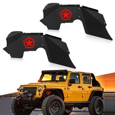 2pcs For 2007-2018 Jeep Wrangler Jk Jku Front Inner Fender Cover Flares Liners 2pcs For 2007-2018 Jeep Wrangler Jk Jku Front Inner Fender Cover Flares Liners