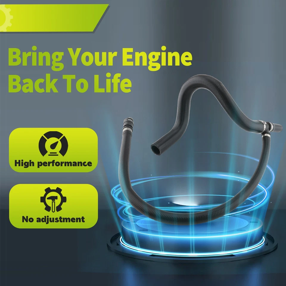 Tubo de manguera de refrigerante de radiador negro nuevo para Chevrolet Suburban 1500 2500 2007-2013 Foto 4 de 4