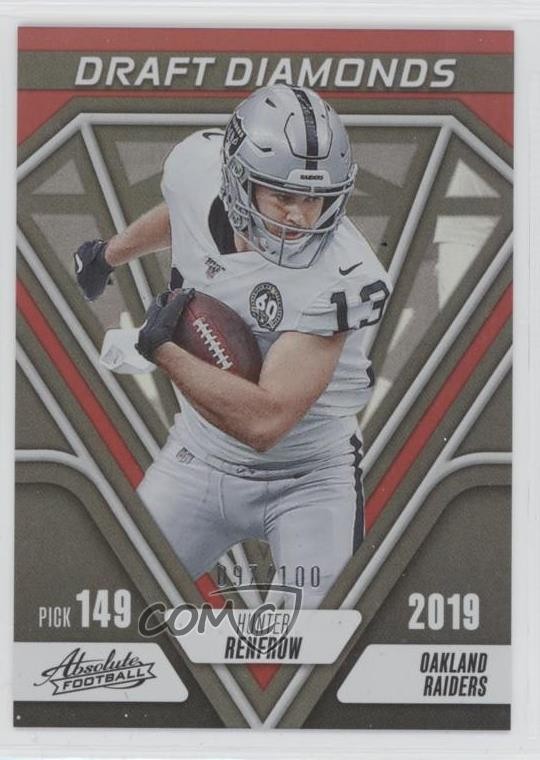 2023 Panini Absolute Draft Diamonds Red Spectrum 97/100 Hunter Renfrow #DD-4 3hd
