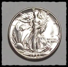 1944-S WALKING LIBERTY HALF DOLLAR Blast White  Choice BU #12D74 .90 FINE SILVER