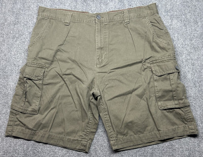Great Northwest Cargo Shorts Mens 44 Green Relaxed Fit Outdoor Utility Pockets