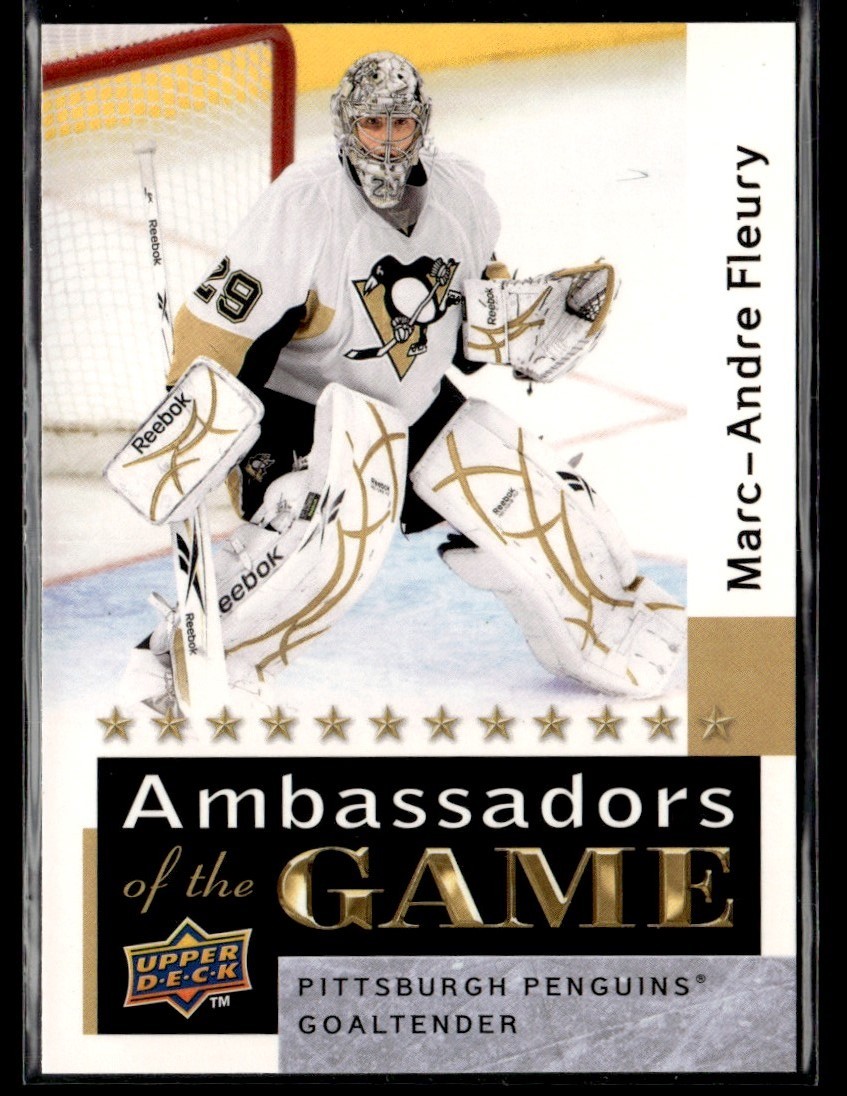 2009-10 Upper Deck Ambassadors of the Game Marc-Andre Fleury Pittsburgh Penguins