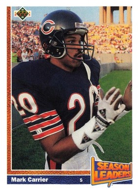 Mark Carrier 1991 Upper Deck #406 Chicago Bears Football