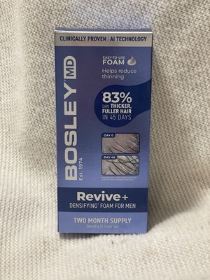Bosley MD Revive + Densifying Foam For Men 2.11 Oz - Two Month Supply - Can