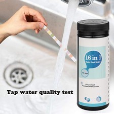 16-in-1 Pool Spa Aquarium Water Test Strips, Fast pH  Hardness Testing Kit 100