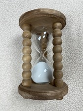 Vintage Hourglass Timer, Sand Clock, Wooden S...
