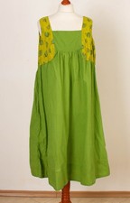 GUDRUN SJODEN Dress Green Sleeveless Size L 13715