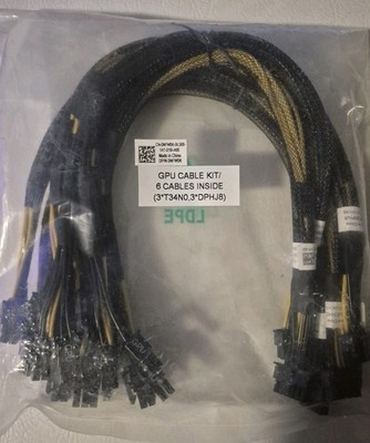 Dell R750 GPU Cable Kit - 6 cables total. T340NO x 3 + DPHJ8 x 3  *Not for R740*