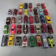Vintage Lot Of 37 Hot Wheels Toy Cars 1970s 80s 90s - Fair Condition