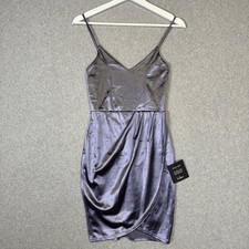 Brand New Lulus Women's XXS 2XS Metallic Blue Mini Dress Eveningwear Night Out