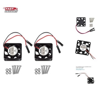 2Pcs 3007 Fan for Raspberry Pi 5 30x30x7mm Cooler Pi Brushless Cooling Case F...